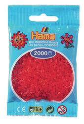 Bügelperlen Mini von Hama mit  2000 Transparent Rot