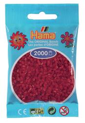 Perles HAMA MINI 2000 pièces rouge moyen