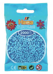 HAMA MINI Perlen 2000 Stück Pastell Blau