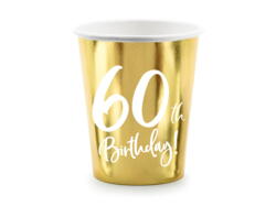 Becher 60 Jahre Geburtstag Gold