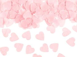 Coeurs de confettis roses