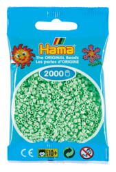 HAMA MINI Perlen 2000 Stück Pastell Mint
