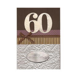 Geburtstagskarte 60 Zum Geburtstag