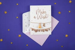 Glückskarte Make a Wish mit Armbänder