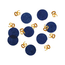 Confettis de table bleu roi 50