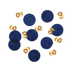 Confettis de table bleu roi 60