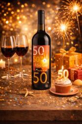 Vin d'anniversaire 50 ans 50 Bonne chance et bonne chance