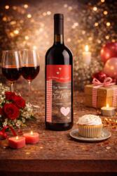 Rotwein Geschenk Von Herzen alles Gute für Dich