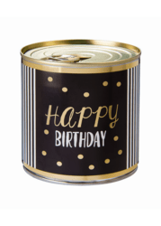 Cancake Happy Birthday Gold Dots