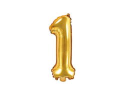 Gold Zahlenballon 1 35cm