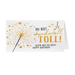 Carte d'anniversaire étoiles tu es merveilleuse