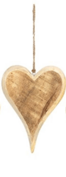 Coeur décoratif en bois 15cm