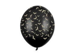 Ballon Fledermäuse 6 Stück Schwarz