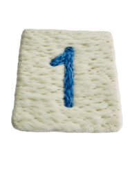 Geschenk Filzseife Handgemacht Zahl 1 Blau