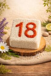 Savon Feutre Fait Main Numéro 18 Orange