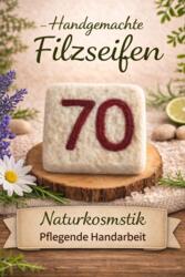 Savon Feutre Fait Main Numéro 70 Rouge Foncé