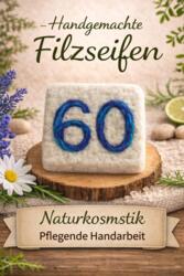 Savon Feutre Fait Main Numéro 60 Violet Bleu