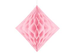 Papier de soie déco diamant rose clair 30 cm