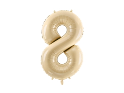 Ballon numéro 8 Beige