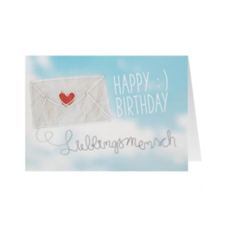 Geburtstagskarte Happy Birthday Lieblingsmensch