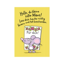 XK Geburtstagskarte Hallo du kleine süsse Maus