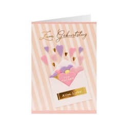 Geburtstagskarte Zum Geburtstag von Herzen Alles Liebe 