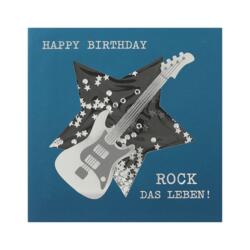 Geburtstagskarte Happy Birthday Rock das Leben