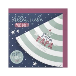 Geburtstagskarte  Alles Liebe für dich  Bester Papa der Welt  Du bist einfach toll      