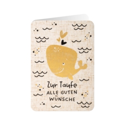 Taufekarte Zur Taufe alle guten Wünsche    