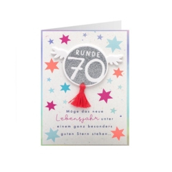 Geburtstagskarte 70 Engel Möge das neue Lebensjahr