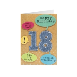Geburtstagskarte 18 Jeans Party Party