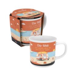 Tasse Die Welt ist schön weil du mit drauf bist