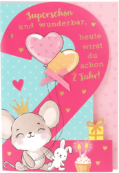 Kinderkarten 2Jahre Eine süsse Maus wird zwei