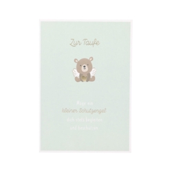 Taufekarte Besonder schön Zur Taufe Möge ein kleiner Schutzengel