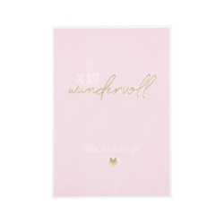 Grusskarten Besonders schön Du bist  wundervoll