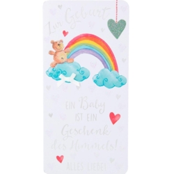 Geburtskarte Längs Zur Geburt Ein Baby ist ein Geschenk