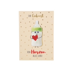 Geburtskarte Bitte lächeln Von Herzen alles Liebe