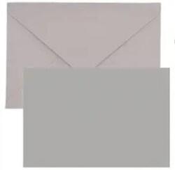 Karte mit Kuvert Grau