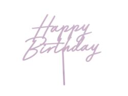 Caketoppers Happy Birthday Hell Lila