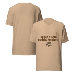 T-shirt Chat & Café - Cadeau drôle pour fans