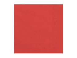 Serviettes rouge 33x33cm