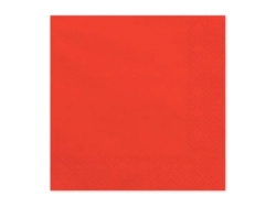 Serviettes rouge 33x33cm