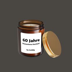 Duftkerze 60 Jahre Diamantene Hochzeit
