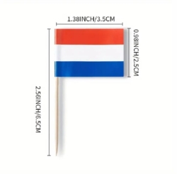 Niederlande Flaggen-Picker 100 Stück