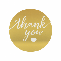 Thank You Aufkleber 20 Stück