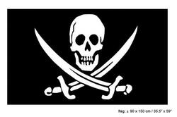 Drapeau pirate 90 x 150 cm