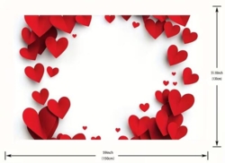 Décor mural avec cœurs