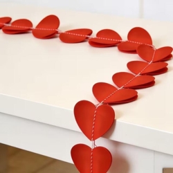 Guirlande de cœurs – 4 mètres