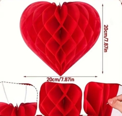 Wabenförmiges Herz 20 cm