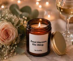 Duftkerze Zwei Herzen. Ein Weg.